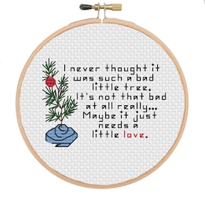 Maybe it Just Needs a Little Love - Cross Stitch Ornament Pattern *PDF Digital Download*