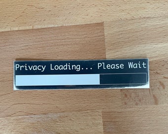 Mirrored Privacy Loading Sticker