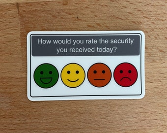 Security Rating Sticker