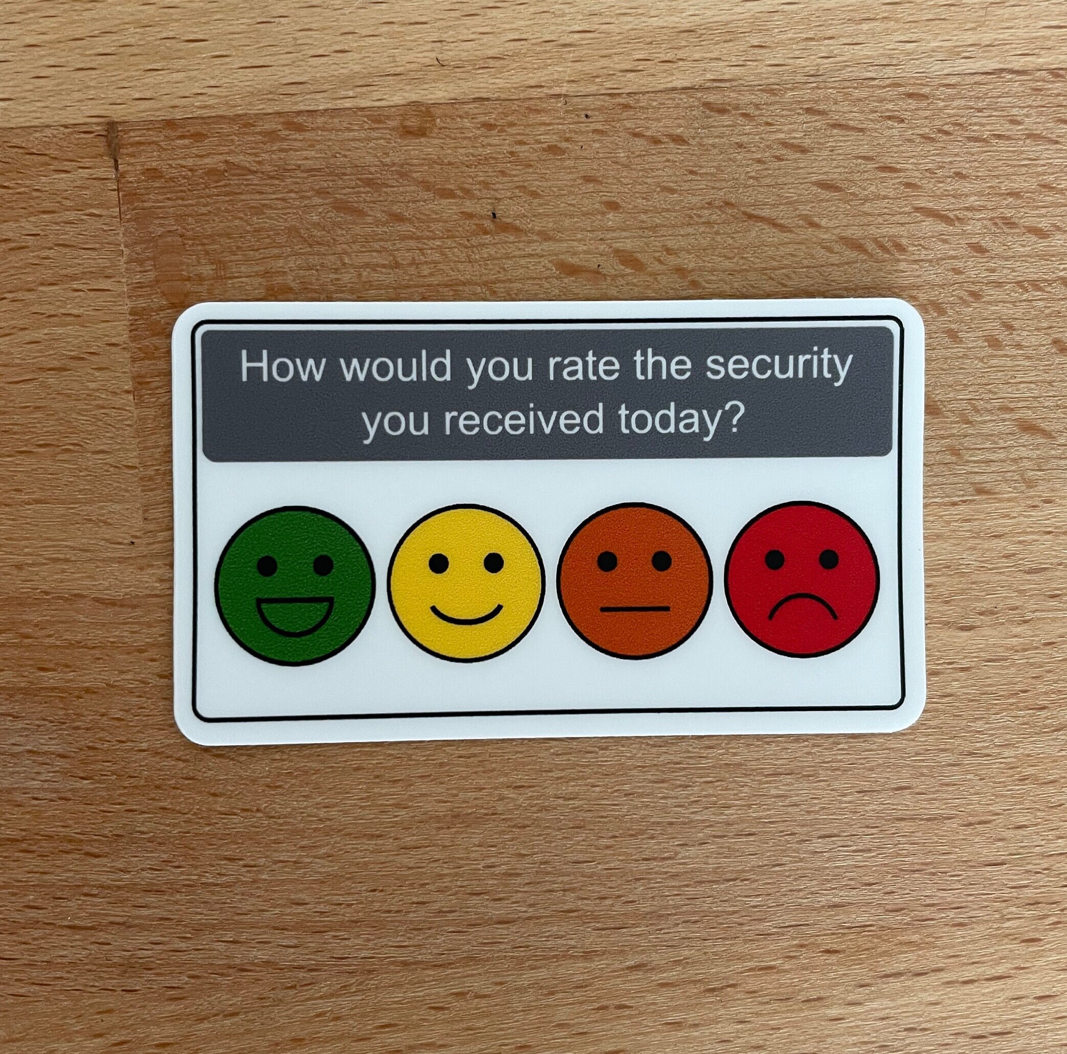 Security Rating Sticker - Etsy