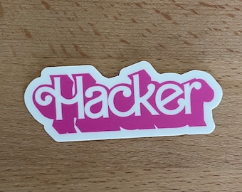 Pink Hacker Sticker