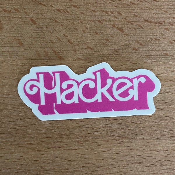 Pink Hacker Sticker