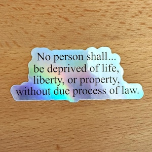 Due Process for All Sticker