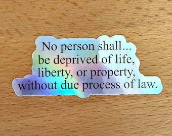 Due Process for All Sticker