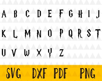 Download Harry potter font svg | Etsy