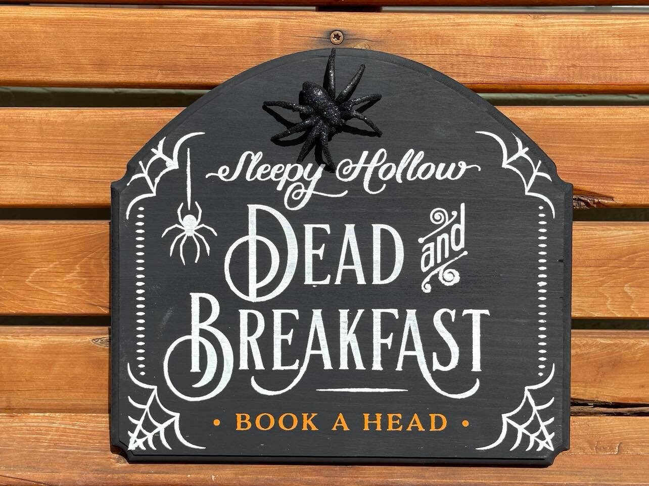 Dead and Breakfast Sign Etsy