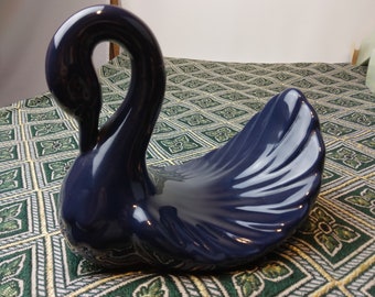 Details about   andre richard blue swan soap dish 