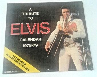 Calendrier A Tribute To Elvis 1978-79 Édition Collector - Photos Couleur