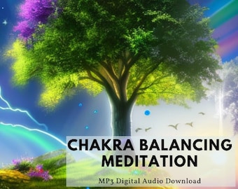 Guided Audio Meditation • Chakra Balancing Meditation • Soothing & Calming Man&#39;s Voice Meditation • MP3 Digital Download Instant Access