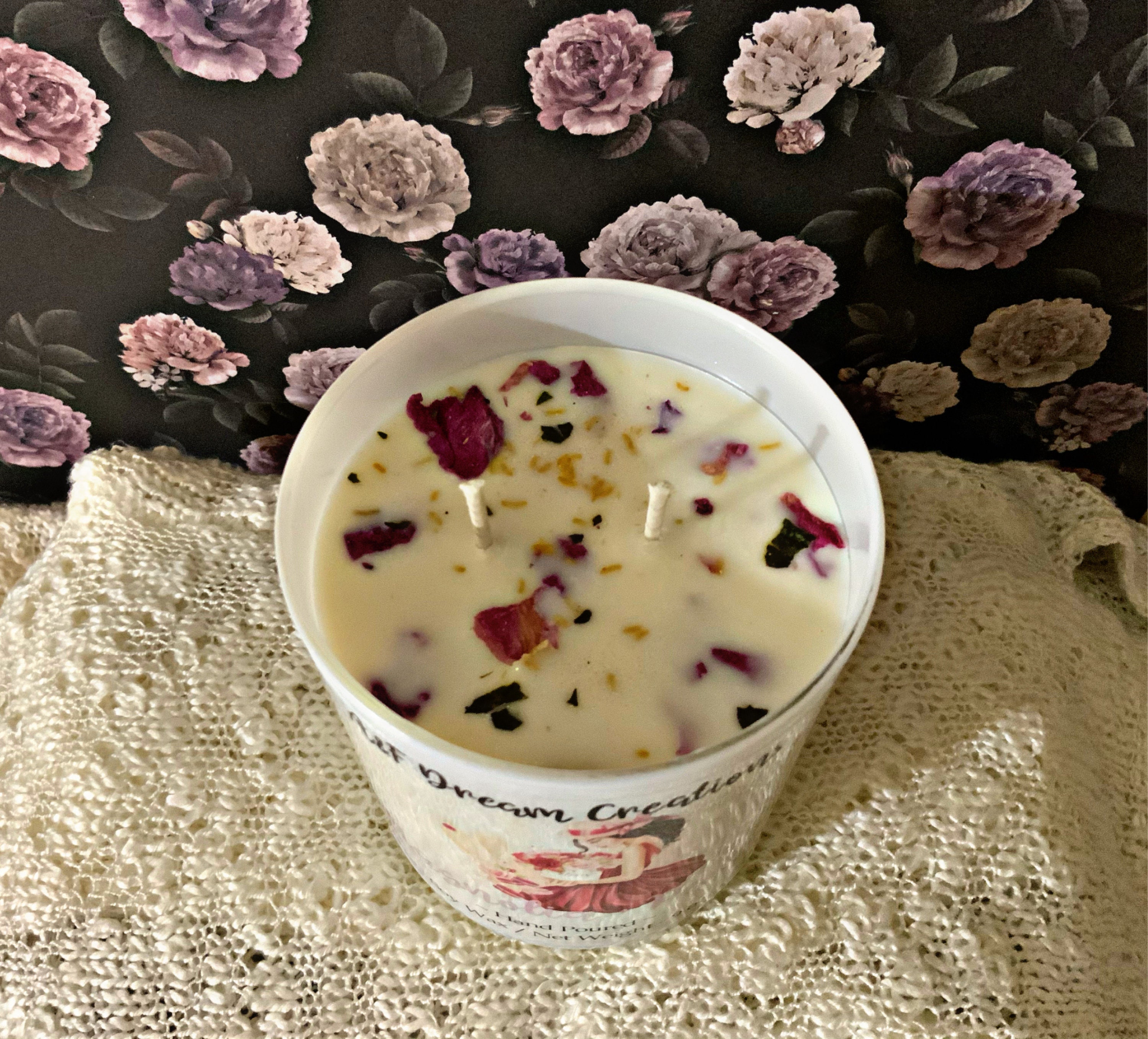 Magnolia and Peony Scented Candle Floral Scented Candle Etsy