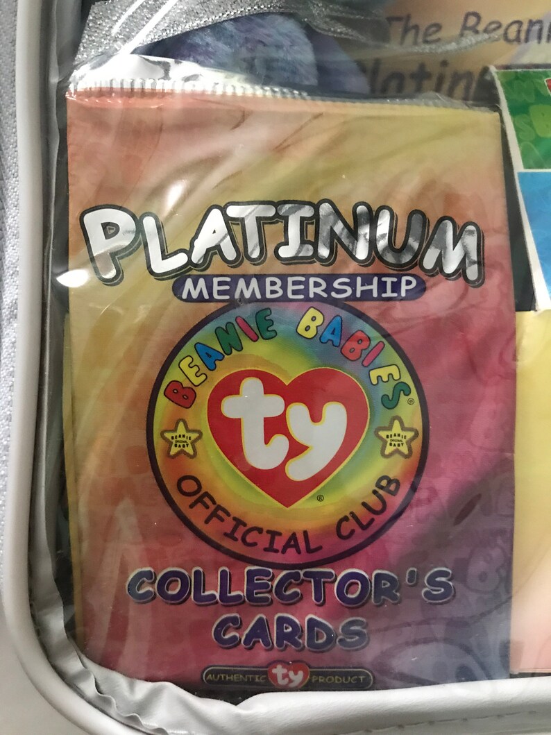 1999 Vintage TY Original Beanie Babies Platinum Membership Etsy