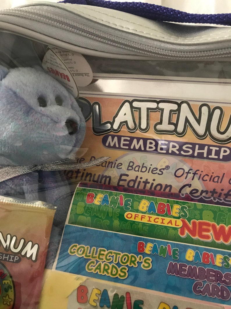 1999 Vintage TY Original Beanie Babies Platinum Membership Etsy