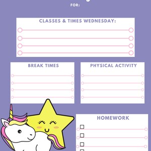 Remote Learning Printable Planner for Preschool Elementary School ...