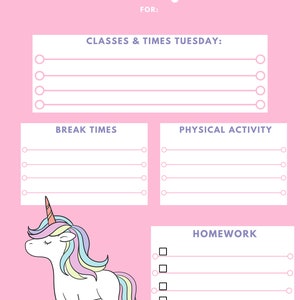 Remote Learning Printable Planner for Preschool Elementary School ...