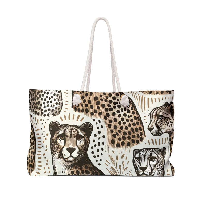 Travel Tote - Seaglass Spot Cheetah