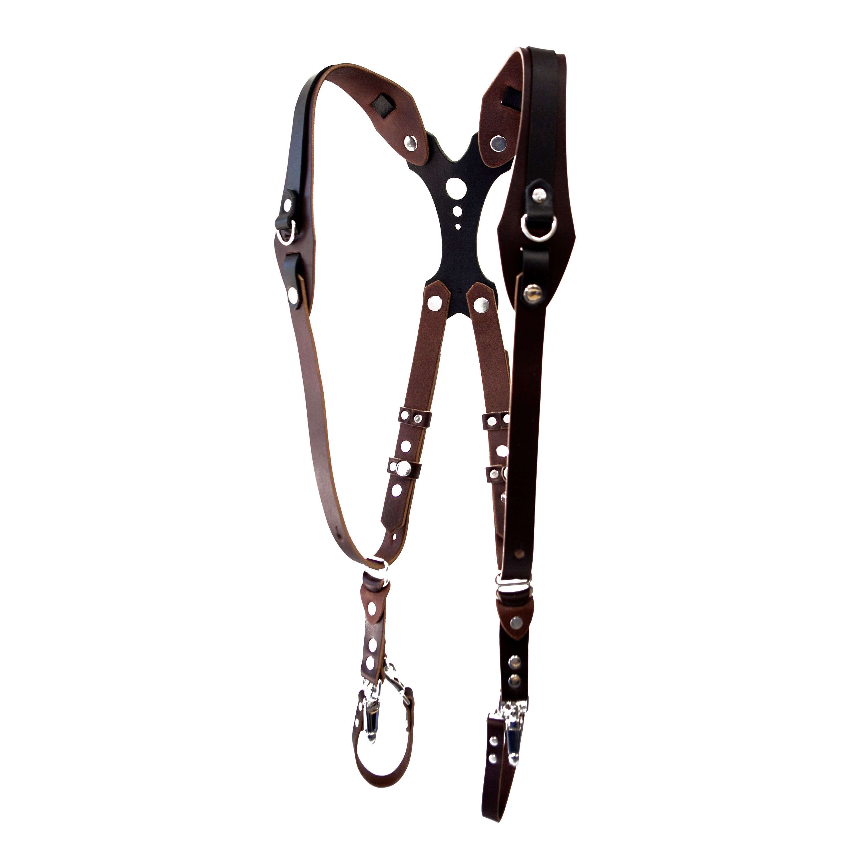 Clydesdale Lite- Dual Tone Handmade Leather Camera Harness Sling