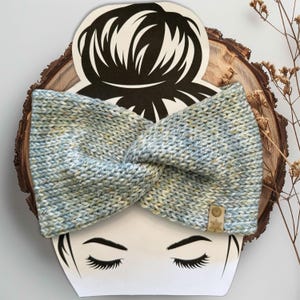 Knit Twisted Ear Warmer / Knit Ear Warmer / Cozy Headwear / Turban Headband