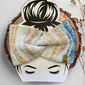 Knit Twisted Ear Warmer / Knit Ear Warmer / Turban Headband