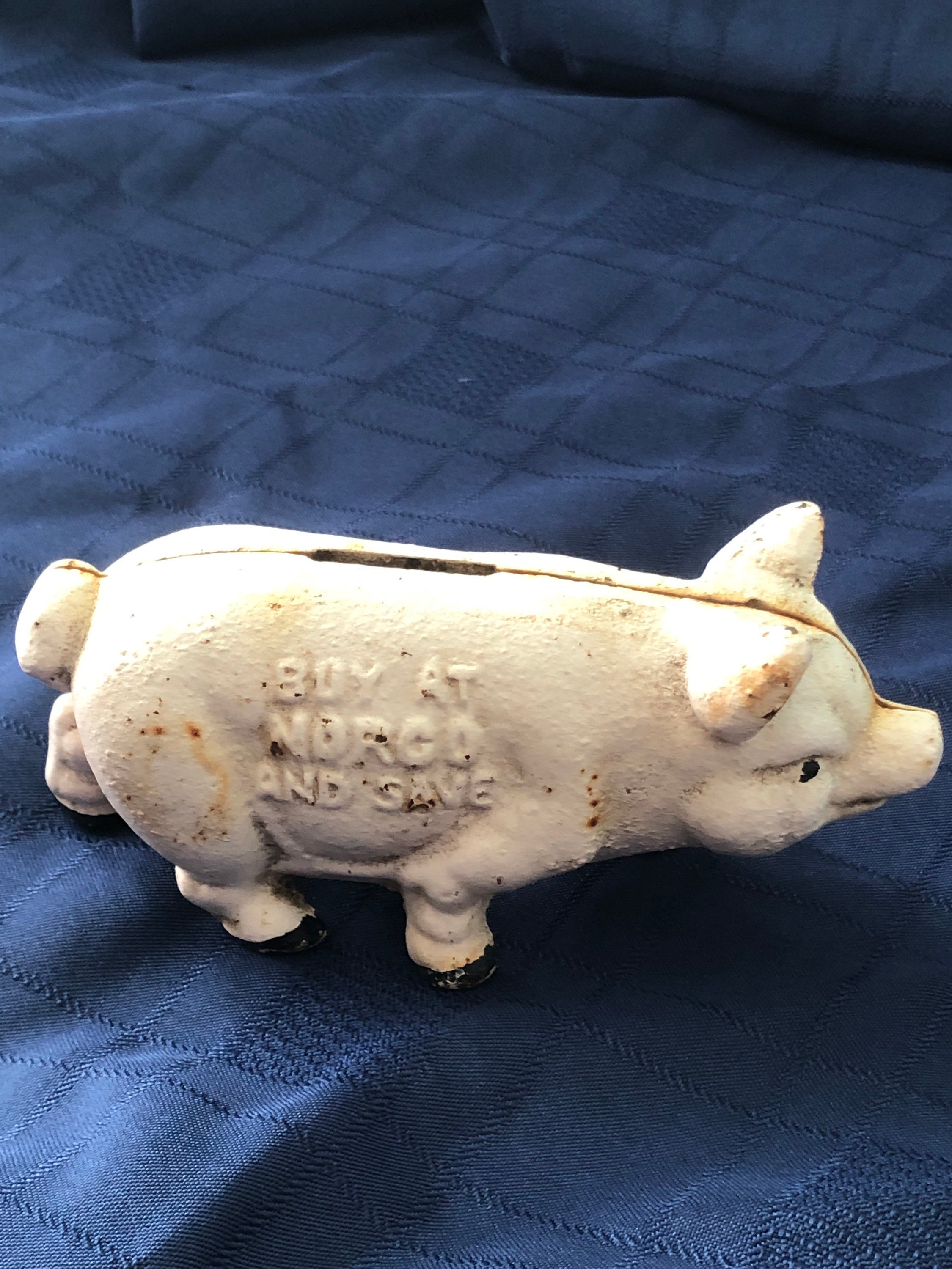 Vintage Cast Iron Piggy Bank Buy At Norco And Save Etsy