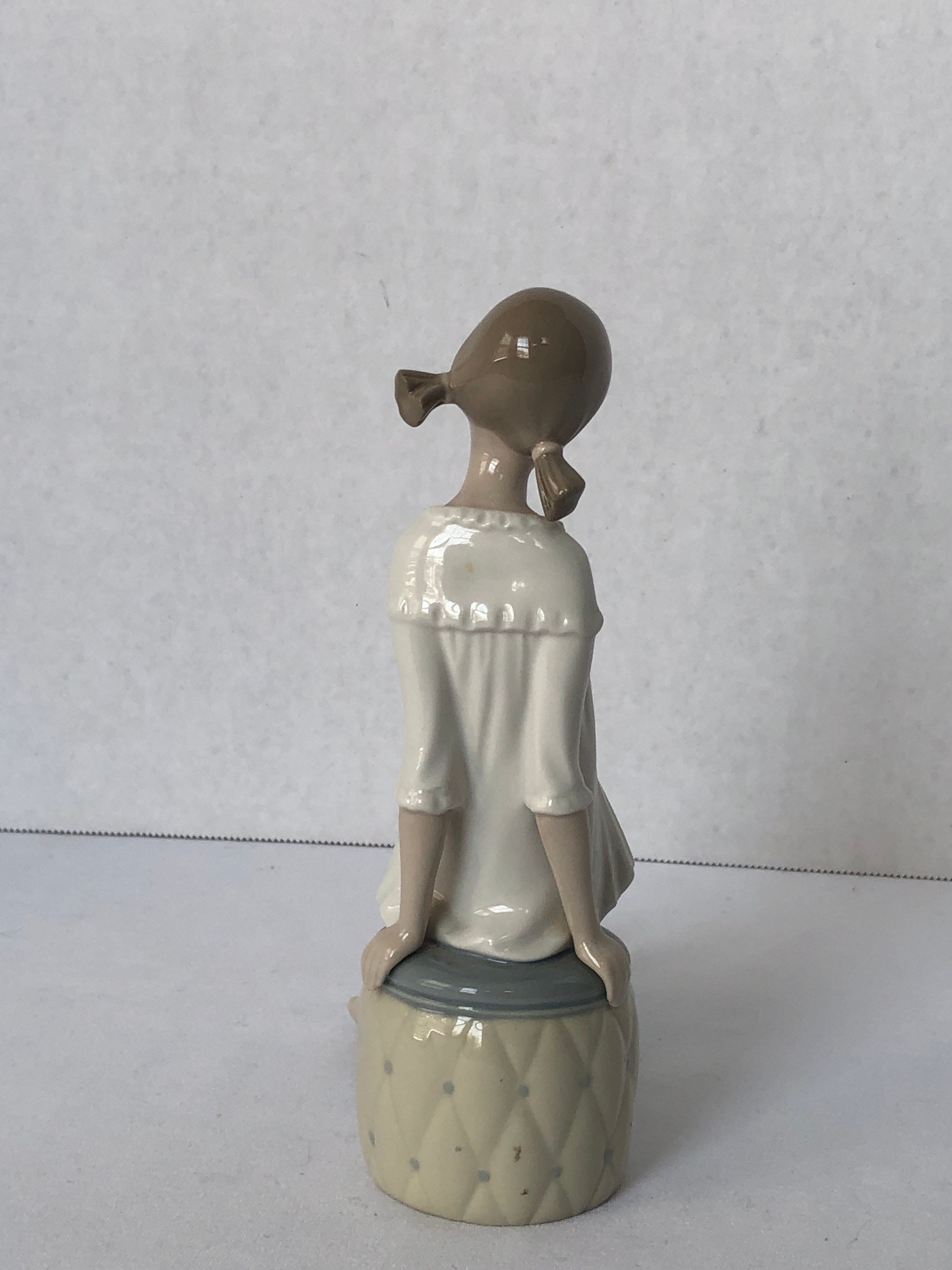 Vintage Lladro Figurine Girl with Mothers Shoes Etsy