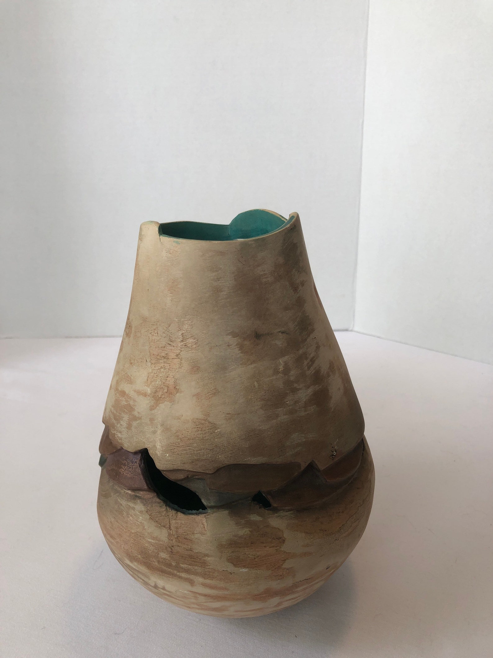 Vintage Handmade Southwest Pottery Vase Signed by Artist Etsy