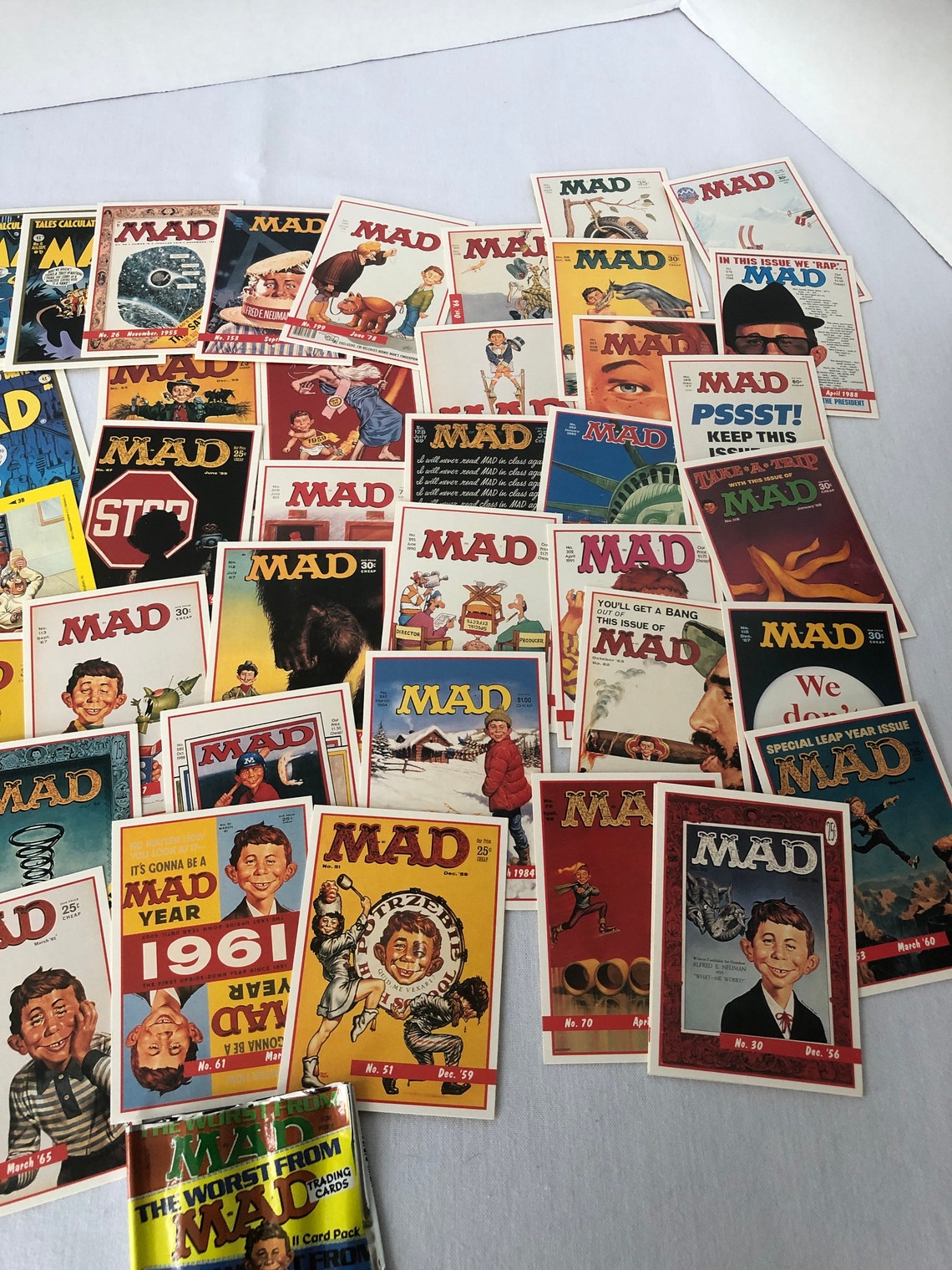 Vintage 1992 The Worst From MAD Trading Cards Set of 56 Etsy