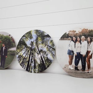 Custom Wood Photo, Round Picture Printed on Wood, Picture or Photo Printed on Wood, Wood Photo Print, Custom Wood Sign, Image on Wood