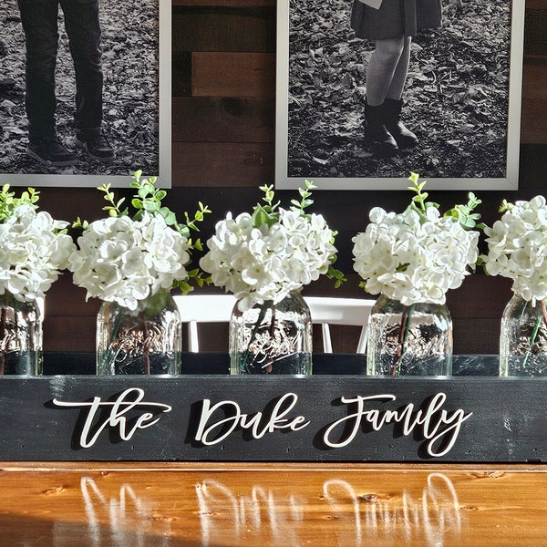 Mason Jar Box Centerpiece Etsy