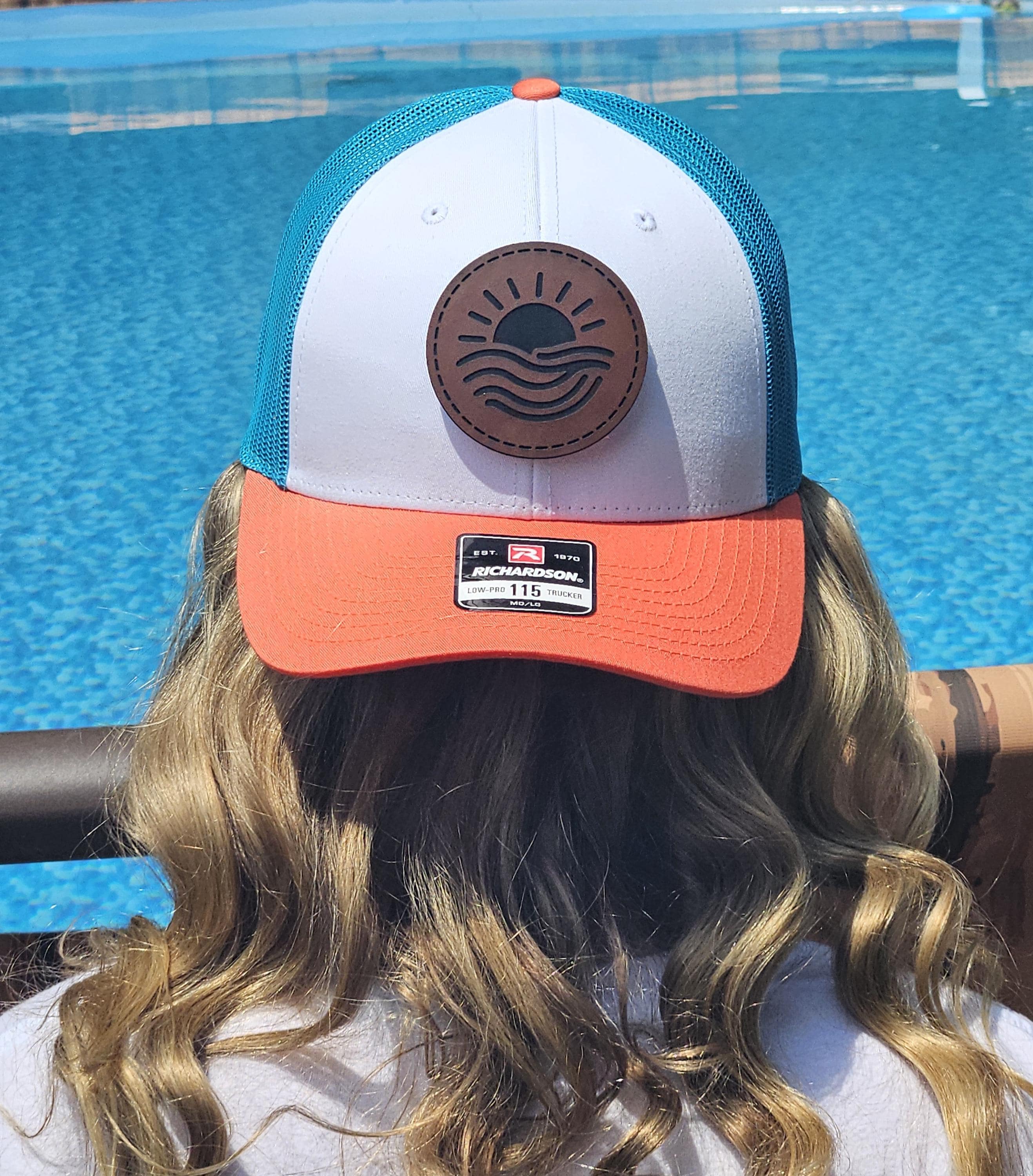 Sunshine ocean wave patch trucker hat, Beach Trucker hat, Surf hat, tropical hat, Summer Trucker hat, Girl's Day Hat, Sunshine trucker hat