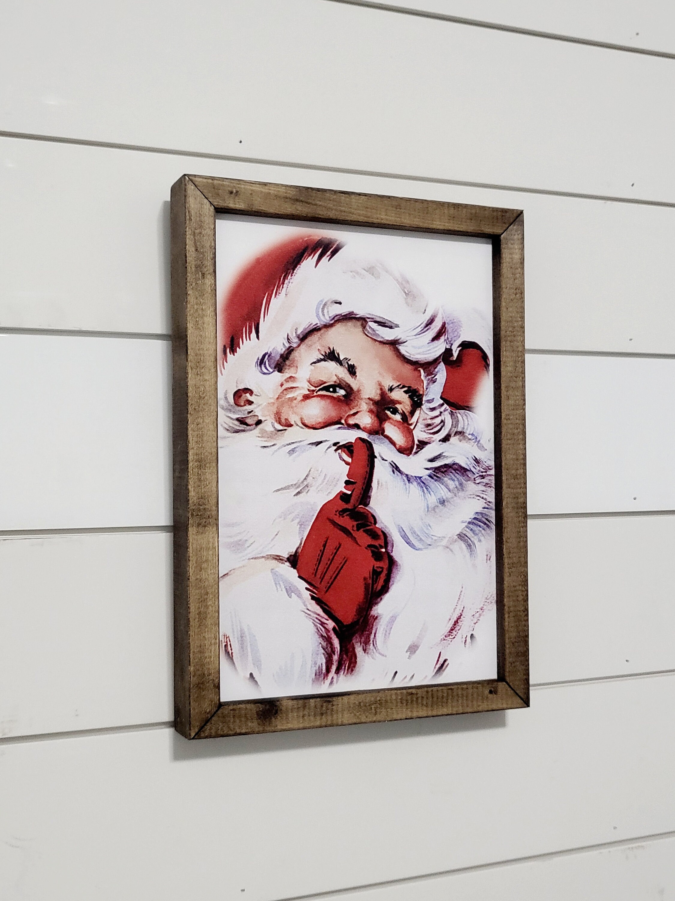Vintage Santa Claus Wood Sign Santa Claus Mantle Decor - Etsy