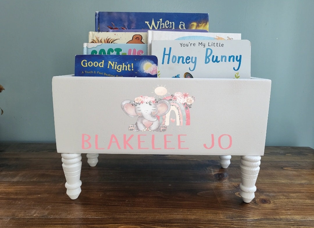Kids Library Box, Baby Book Box, Book Storage, Nursery Storage, Baby ...