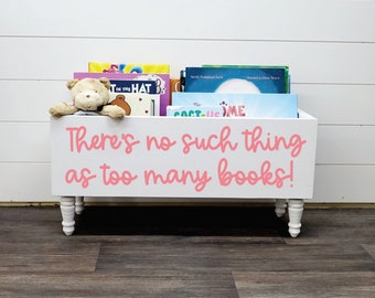 Children's library box, baby book box, book storage, nursery storage, baby girl gift, baby boy gift, bookcase, baby shower gift