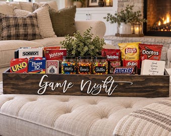 3D Game Night Box - Game Storage Box - Gift Box - Family Night - Games - Camping food box - Outdoor Food Tray - Gift for kids