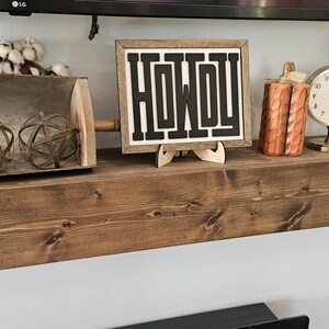 Howdy wood sign - Welcome wood sign - Western Decor - Western sign, Western Decor, Shelf sitting sign, Fall sign, Tiered tray signs image 18