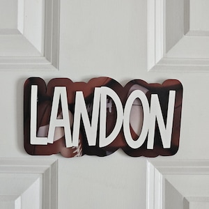 Personalized Kids Door Sign | Kids Door Name Sign | Personalized Football Door Sign | Kids Football Room Sign | Custom kids door sign