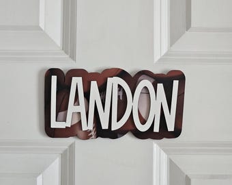 Personalized Kids Door Sign | Kids Door Name Sign | Personalized Football Door Sign | Kids Football Room Sign | Custom kids door sign