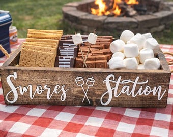 3D Smores station box - Smores box - Camping station - Smores Bar - Smores - Camping food box - Outdoor Food Tray