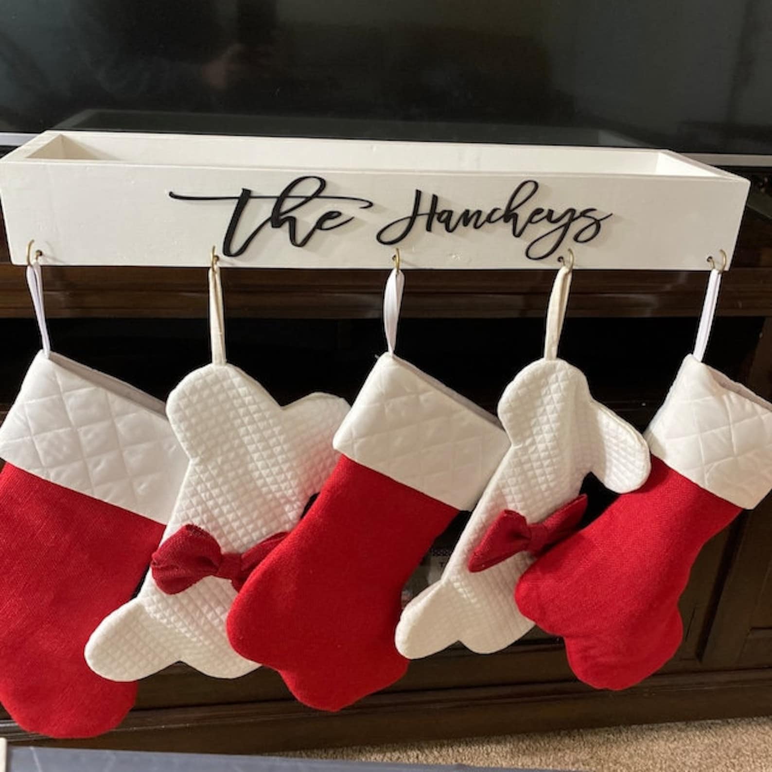 3D Family Stocking Holder Mantle Stocking Hooks Christmas Etsy