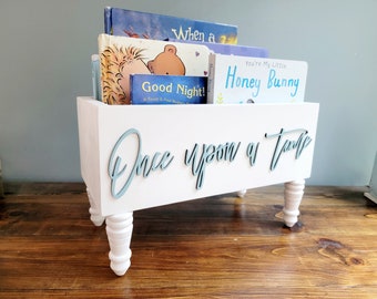 Once upon a time box- Book Box - Book Storage - Kids books - Book caddy - Kids room storage