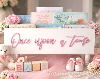 Once upon a time box- Book Box - Book Storage - Kids books - Book caddy - Kids room storage