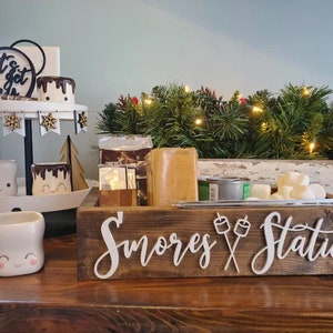 3D Smores station box - Smores box - Camping station - Smores Bar - Smores - Camping food box - Outdoor Food Tray image 5
