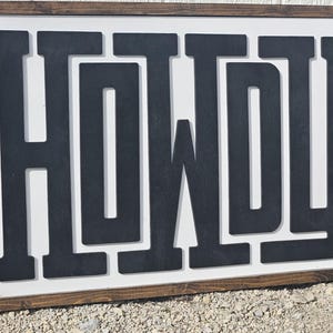 Howdy wood sign - Welcome wood sign - Western Decor - Western sign, Western Decor, Shelf sitting sign, Fall sign, Tiered tray signs image 14