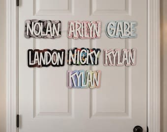 Kids Door Sign | Name Sign For Door | Nursery Door Sign | Kids Room Sign | Playroom sign | Nursery sign