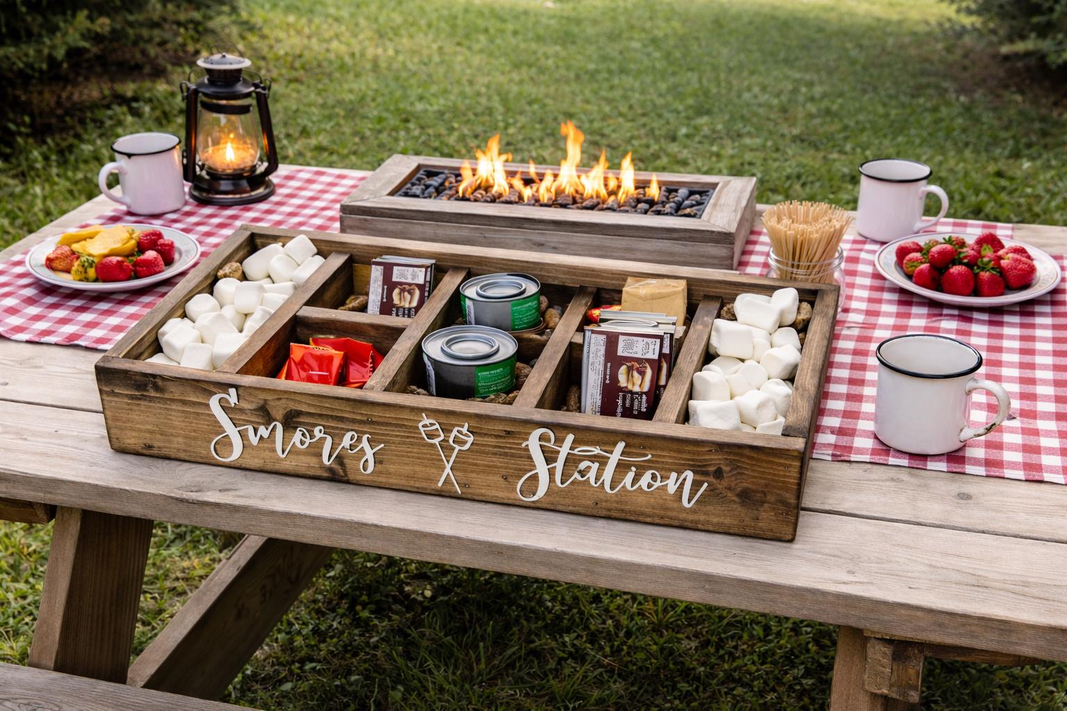 3D Smores Station Box - Smores Box - Camping Station - Smores Bar 