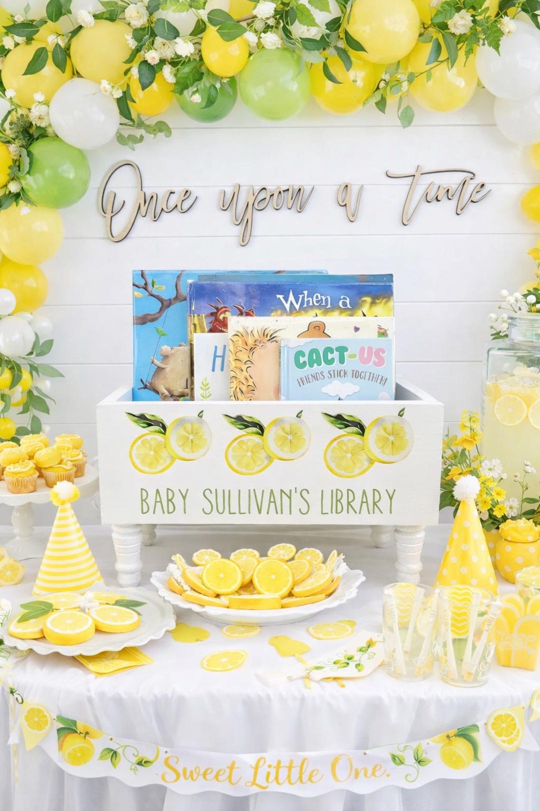 Personalized Children's Library Box, Baby Book Box, Book Storage ...