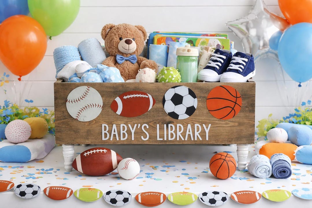 Personalized Children's Library Box, Book Box, Book Storage, Nursery ...