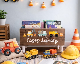 Personalized book box, baby Shower Gift, baby boy gift, baby girl gift, Book Organizer, Bookcase, Gift for Baby, Book box, Baby shower Decor
