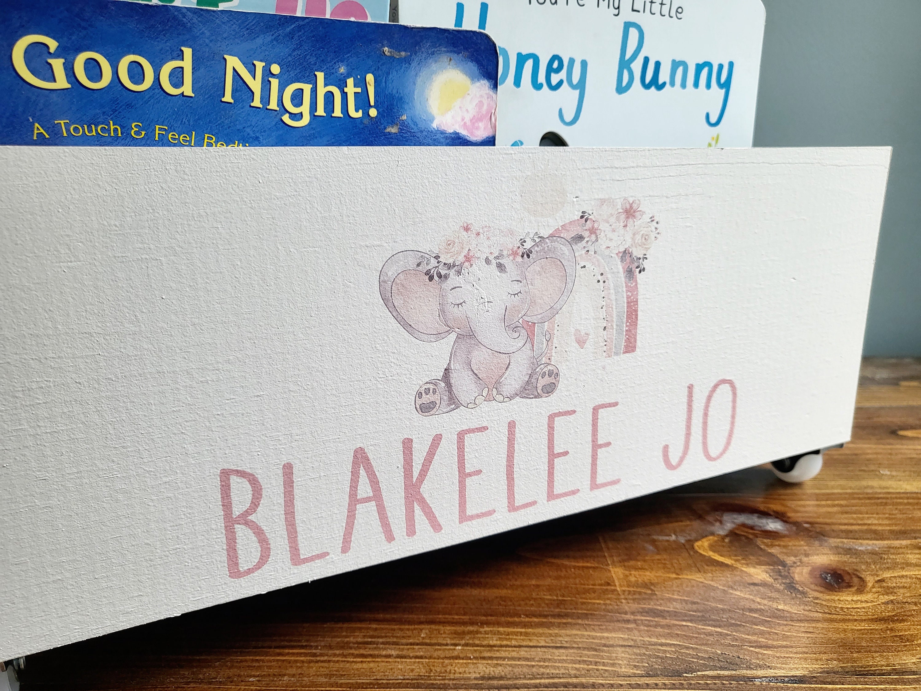 Kids Library Box, Baby Book Box, Book Storage, Nursery Storage, Baby ...