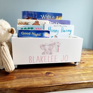 Kids Library Box, Baby Book Box, Book Storage, Nursery Storage, Baby ...