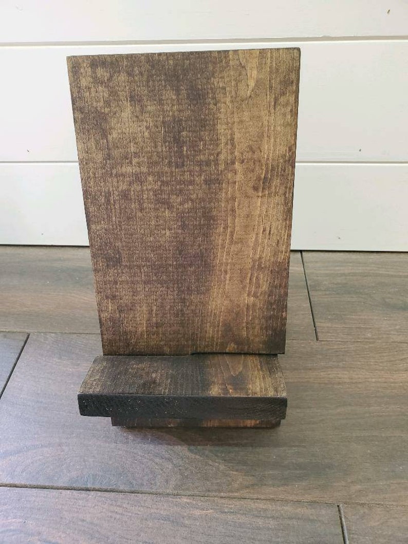 Collapsible Cookbook Stand Rustic Cookbook Holder Etsy